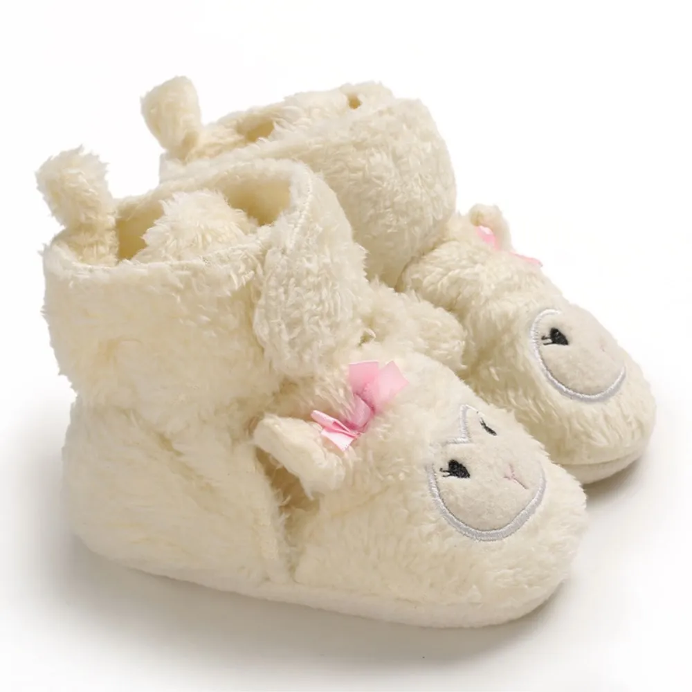 Зимняя обувь для новорожденных девочек и мальчиков; теплые зимние ботинки на мягкой подошве; флисовая обувь для малышей - Цвет: 5