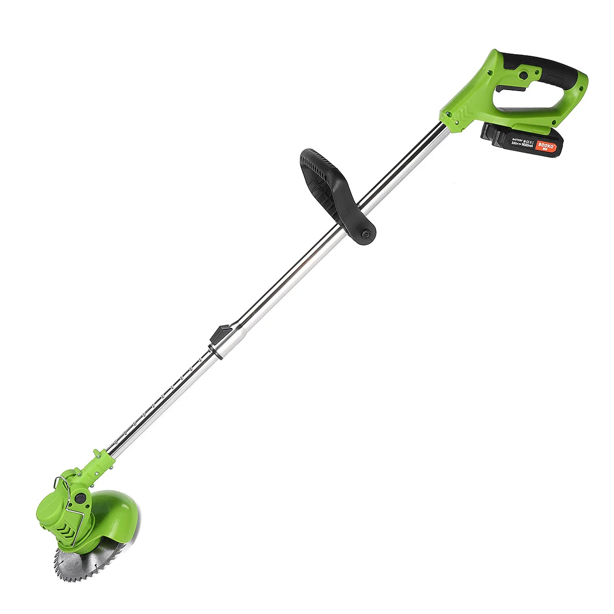 36Vf 1680W Electric Grass Trimmer with 2 Batteries Length Adjustable Garden Pruning Cutter Tools Wireless Cordless Lawn Mower