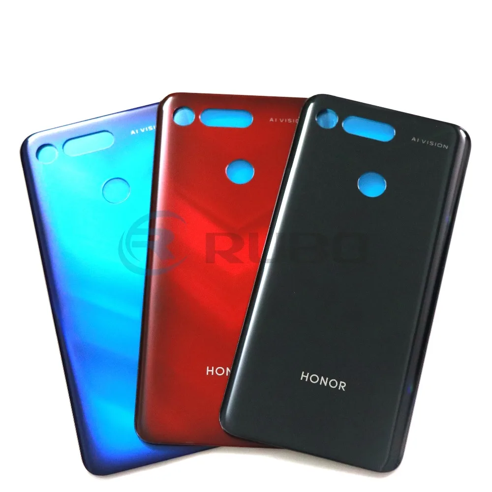 Для huawei Honor View 20 Задняя крышка батареи Задняя стеклянная панель дверной Корпус чехол с клейкой наклейкой для Honor V20 задняя крышка