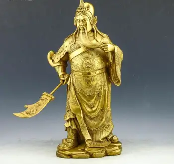 

1030+++Pure copper products, light and knife, Guan Gong, table top living room, home decoration crafts.