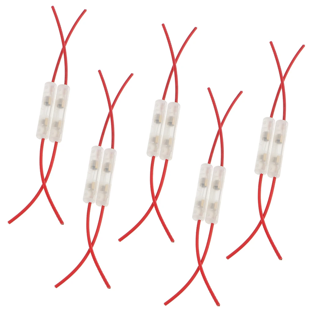 MagiDeal x Wire Cable Inline Glass Fuse Box 15A for Car Truck Motorcycle MagiDeal x Wire Cable Inline Glass Fuse Box 15A for Car Truck Motorcycle