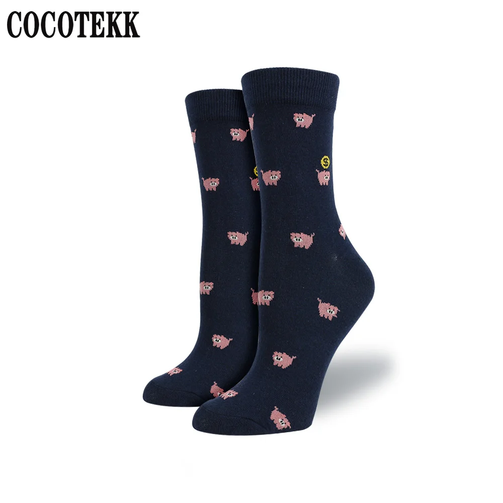 Novelty Happy Funny Women Socks Fashion Colorful Animal Universe Planet Artistic Creativity Design Pattern Long Socks Christmas cashmere socks women