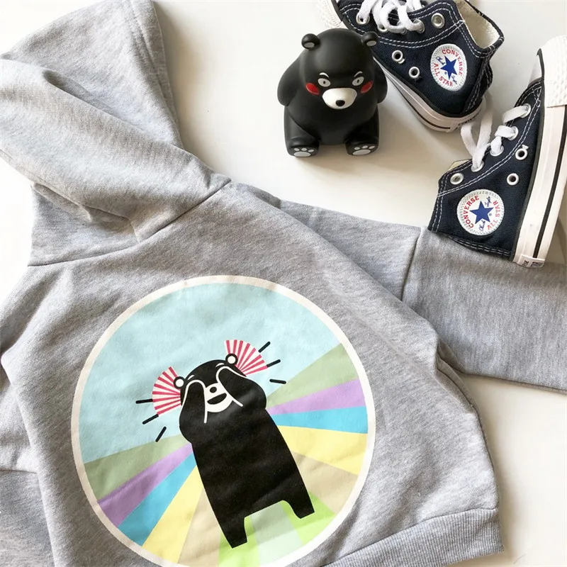 Tonytaobaby/осенняя одежда Новый стиль Милая Детская толстовка из чистого хлопка с