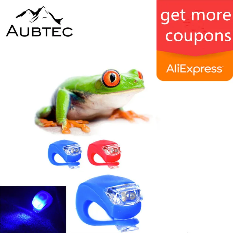 Bicycle Front Bike Light Silicone LED Head Front Rear Wheel Bike Light Waterproof Cycling With Battery Bicycle Accessories Bike