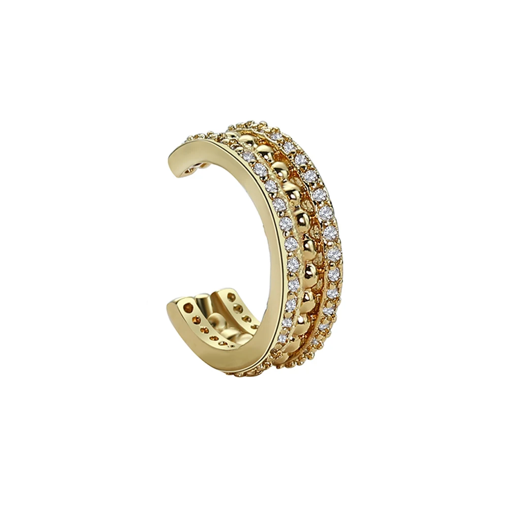 Gold C Shape Pearl Clip Earrings For Women Fashion Without Piercing Ear Cuff Femme Jewerly Gifts 1 PCS ear clip earrings clip earrings