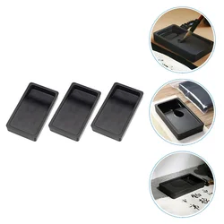 Accessoires de calligraphie durables, 3 pièces, pierres à encre pour étudiants pratiques (noir) 