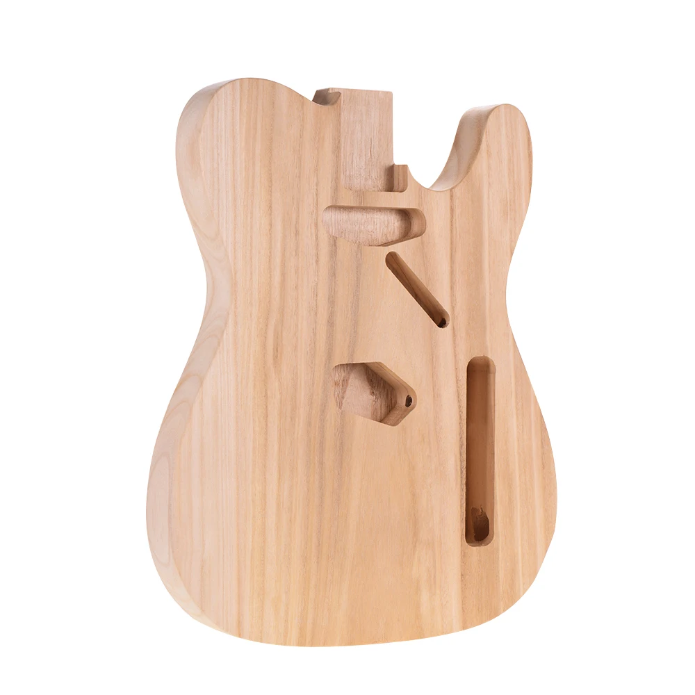 Muslady TL-T02 незавершенная электрогитара корпус Sycamore деревянный пустой корпус гитары для теле Стиль электрогитары s diy запчасти - Color: AS SHOW