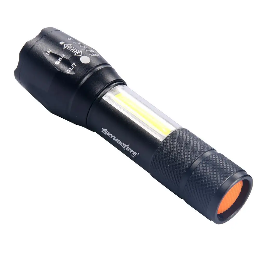 Linterna LED militar de largo alcance