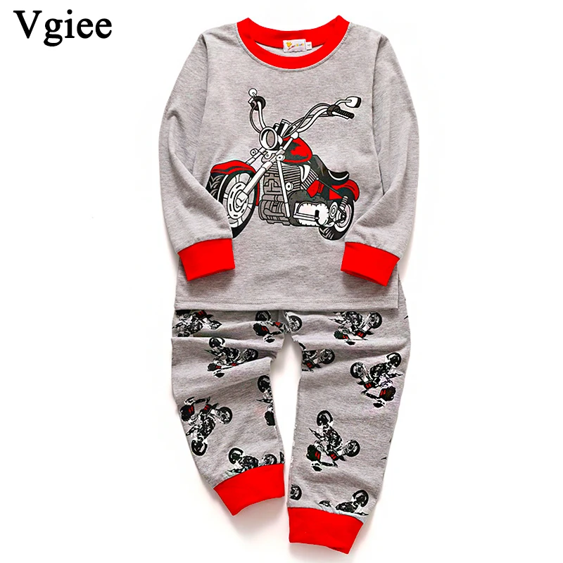

Vgiee Kids Clothes Cotton Full Cartoon for Moto Cotton Boys Outfit Children Clothings 2019 Fall Winter Boy Clothes CC231