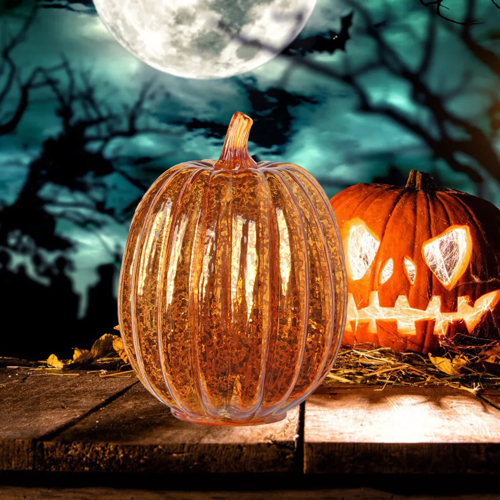 3 Lanternes Citrouille LED Pour Halloween - Décoration Automne Lumineuse - Fonctionne Sur Piles - Pour Intérieur Et Extérieur