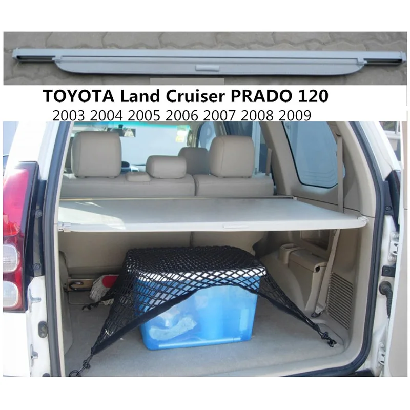 Для TOYOTA Land Cruiser PRADO 120 FJ120 2003-2009 FJ100 LC100 1998-2007 Задняя Крышка багажника грузового автомобиля защитный экран