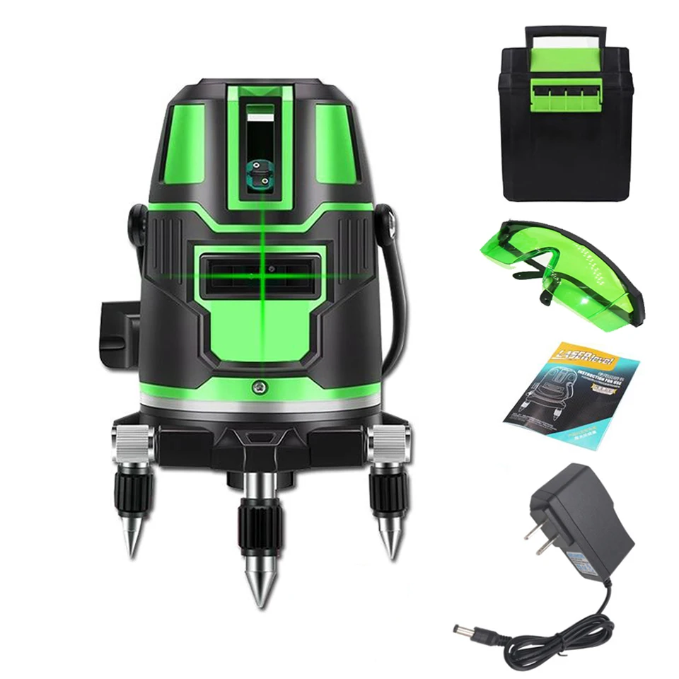 

Self Leveling Green Laser Level 360 Horizontal And Vertical Cross Laser Leveling Device 2 3 5 Lines Laser Leveler Dropshipping