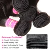 UNice Hair 30 inch Body Wave Bundles Peruvian Hair Bundles 100% Human Hair Extension Virgin Hair Weave Natural Color 1/3/4 Piece 3