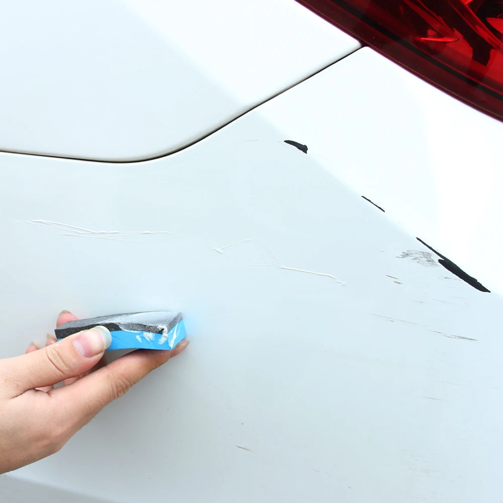 15g Car Body Compound Paste Set Scratch Paint Care Auto Polishing Grinding Compound Sponge Repair Kit Paint Maintenance Care