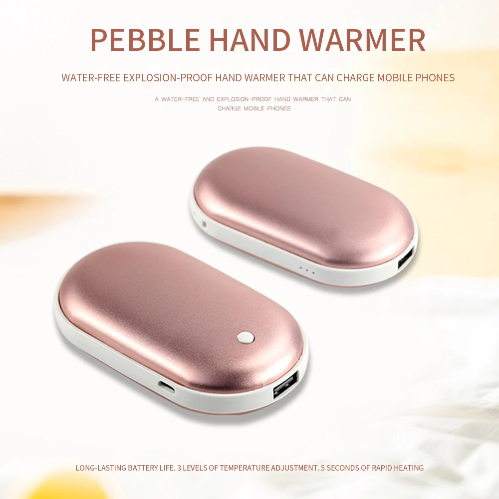 PINZHENG 5200mAh USB Rechargeable Electric Hand Warmer Winter Double-Side Heating Mini 5V Pocket Power Bank For Winter Powerbank PINZHENG 5200mAh USB Rechargeable Electric Hand Warmer Winter Double-Side Heating Mini 5V Pocket Power Bank For Winter Powerbank