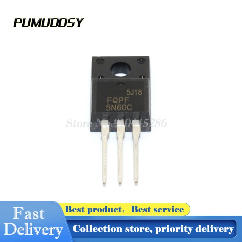 10 шт. FQPF5N60C TO-220F FQPF5N60 5N60C 5N60 TO220-220 Новый MOS полевой транзистор | Электронные