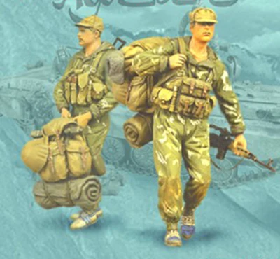 1/35 сборный Набор фигурок из смолы российские солдаты оборудование для