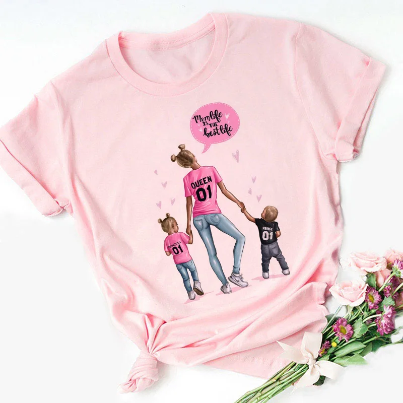 Super Mom yellow T shirt Women Mother's Love Print T-shirt Harajuku Mama TShirt Vogue Tops tee shirt Femme Vogue 2020 new Summer