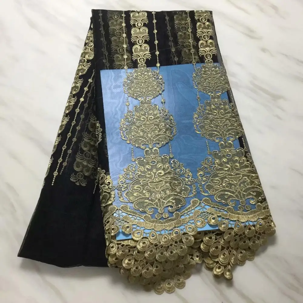 Африканская сетчатая кружевная ткань, высокое качество элегантный камень нигерийская свадебная ткань кружевная 5 ярдов PL1601