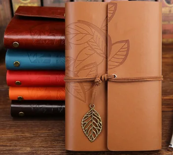 

165*220mm Big Size Classic Retro Notebook Leather Blank Diary Note Book Journal Sketchbook Stationery School Office Suppliers