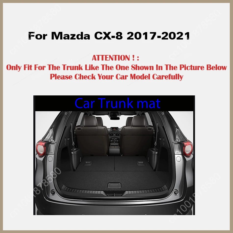 Nur untere matte Custom Leder Auto Stamm Matten Für Mazda CX-8