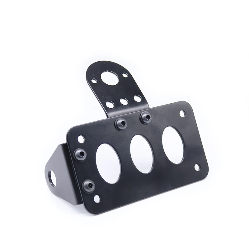 Motorcycle Black Side Mount License Plate Bracket For Harley Bobber motorcycle-black-side-mount-license-plate-bracket-for-harley-bobber