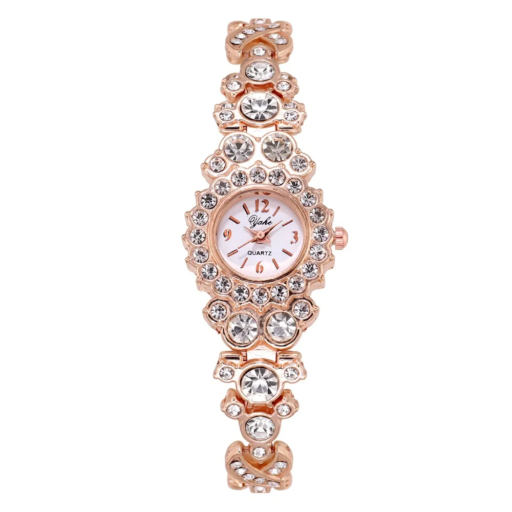 Женские часы женские с роскошным браслетом и бриллиантами корейские модные