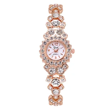 

Lady Watches Hot sales Women Girls Femmes Luxury Bracelet Diamonds Watch Korean Fashion Steel chain Wrist Watch WM1012