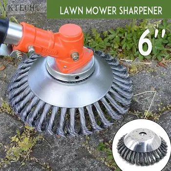 

Steel Wire Grass Trimmer Head Lawn Mower Weeding Head Rusting Brush Cutter Dust Removal Weeding Plate for Lawnmower Garden Tools