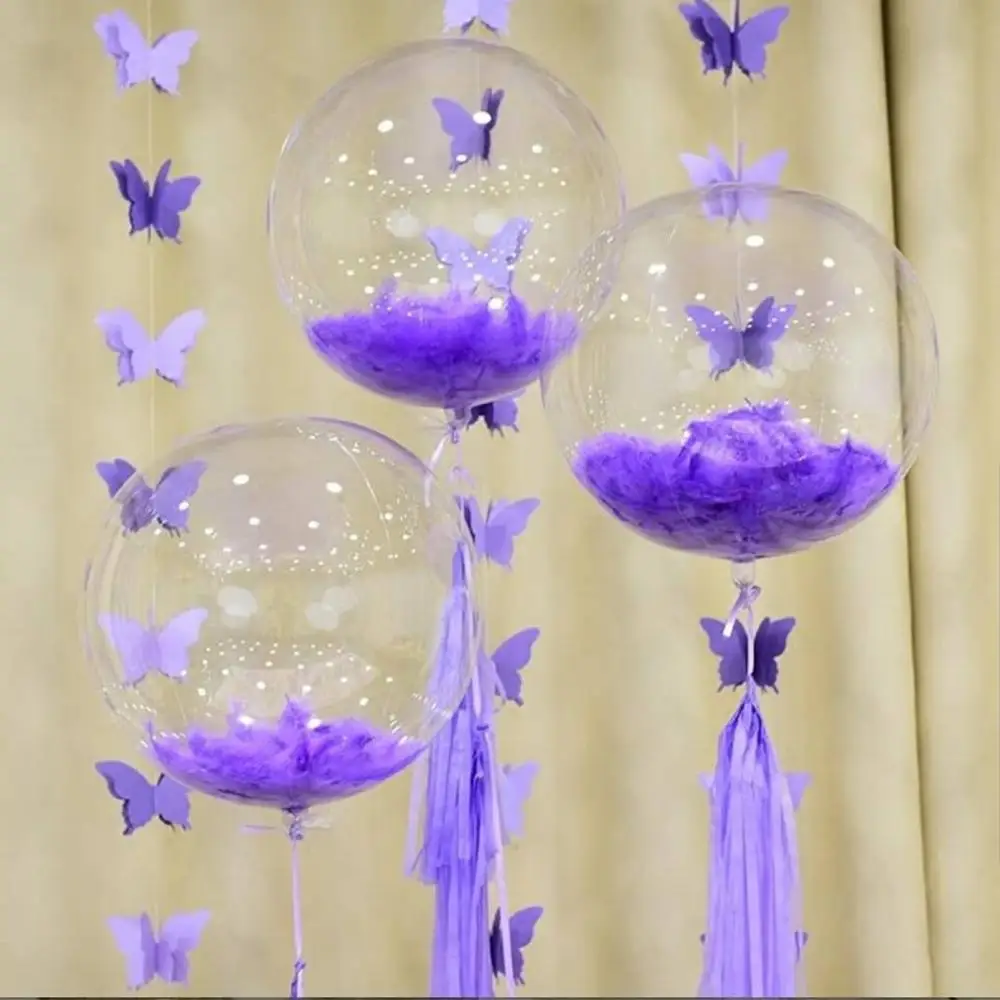 Macaron Feather Bobo Balloons 3