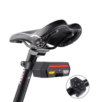 

Bike Tail Light with Turn Signals-Wireless Remote Control Waterproof Bicycle Taillight Safety Warning Bike Brake Rear Lights