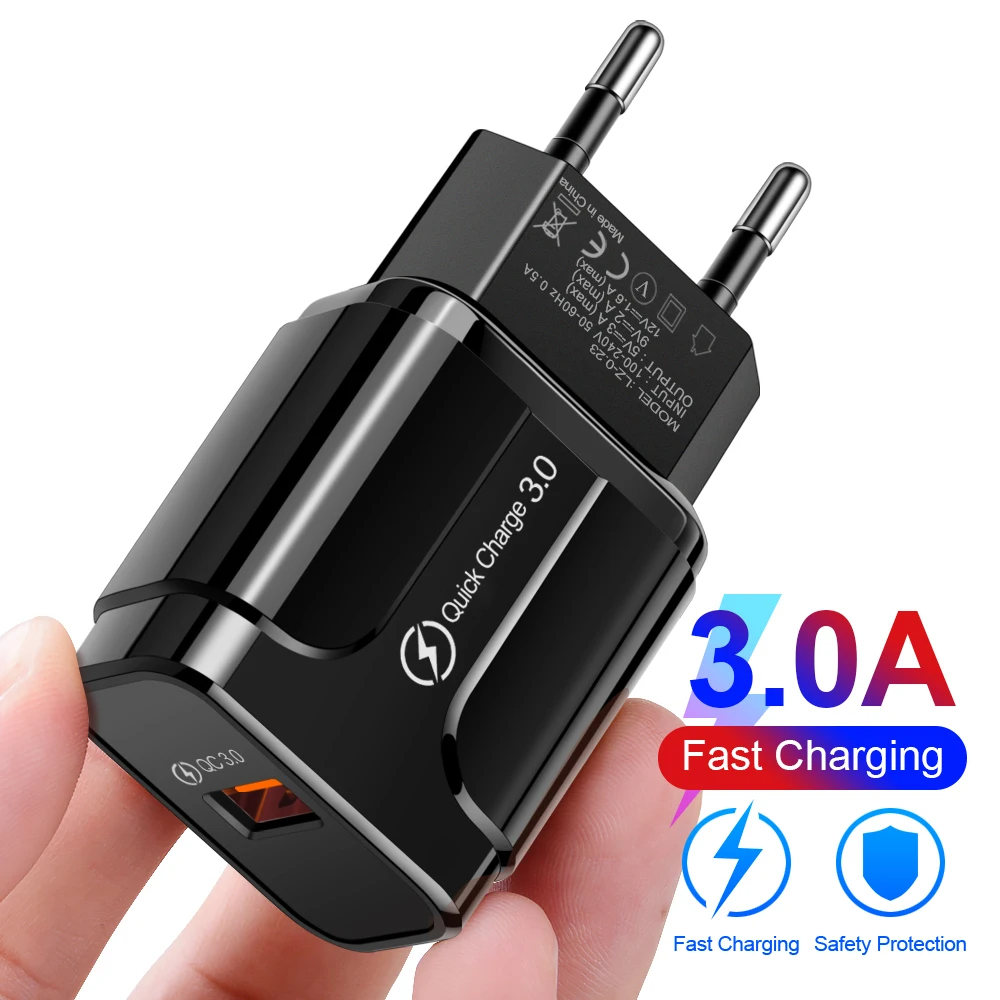 OLAF Quick Charge 3 0 Usb зарядное устройство QC настенный мобильный телефон для iPhone X Xiaomi Mi 9