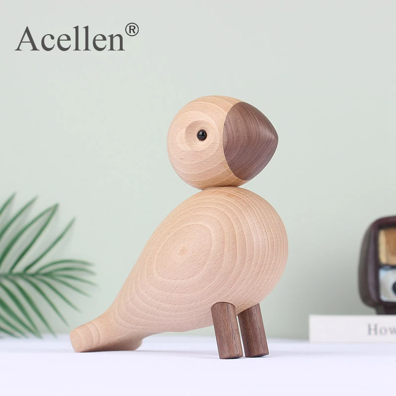 Деревянная фигурка Дании ручной работы животные птица детская комната спальня