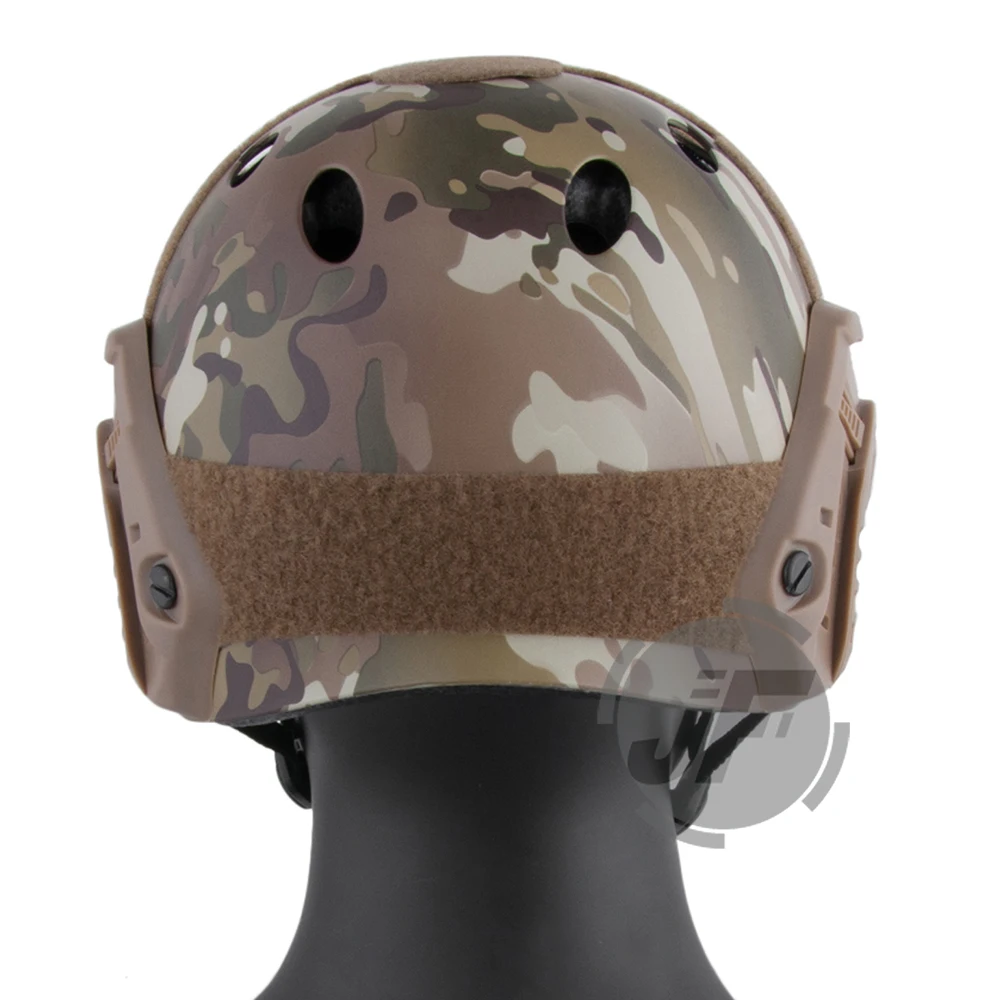 Emerson тактический быстрый шлем для стрельбы охоты типа PJ Bump Jump Airsoft Быстрый шлем w/NVG кожух+ Боковая направляющая