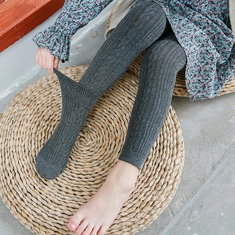 

BABY'S Tights Spring And Autumn New Style Double Needles Cannabis Flower Ankle-length Leggings Cotton Socks Girls Socks Panty-ho