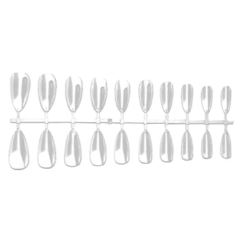

500 Pcs Water Drop Traceless Nail Film Thin Tip Transparent Nail Film Mount Patch Card Polish Display Board Makeup Tools
