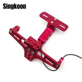 

Universal Motorcycle License Plate Bracket Holder kentekenplaathouder FOR benelli trk 502 honda msx125 cbr650r custom motorcycle