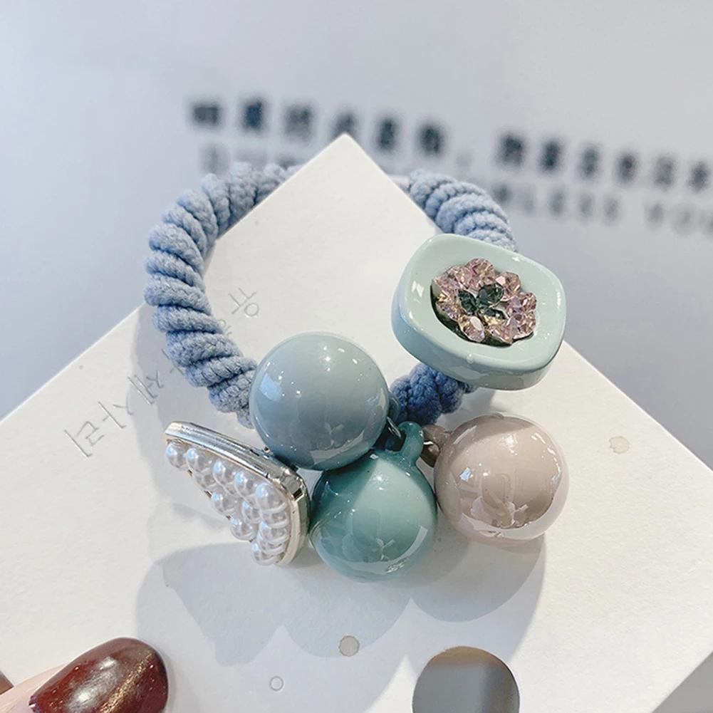 

Korean Elegant Hair Rope Bracelet Scrunchie Women Elastic Hair Rubber Bands Accessories For Girls Tie Hair Ring Headdress Holder