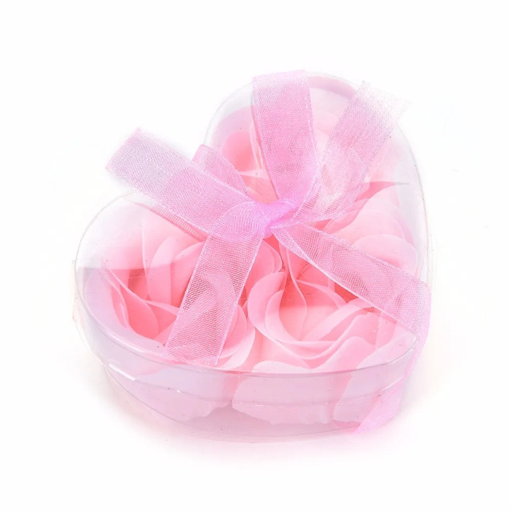 Подарок на день Святого Валентина, 3 шт., мыло в виде цветка для ванны, ароматизированное Розовое Мыло, подарок на день Святого Валентина