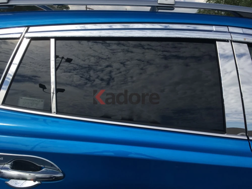 Для Toyota RAV4 RAV 4 2013- из нержавеющей стали окно автомобиля B-отделка стоек декоративная наклейка автомобильные аксессуары