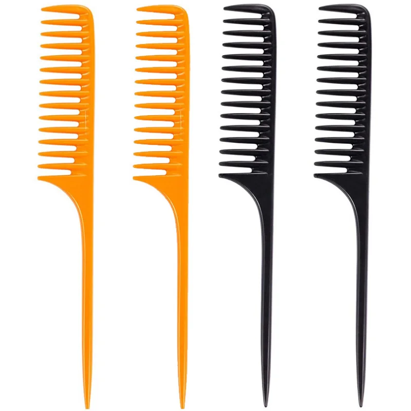 1pc Detangling Hairdressing Wide Tooth Comb Long Handle Hair Extension