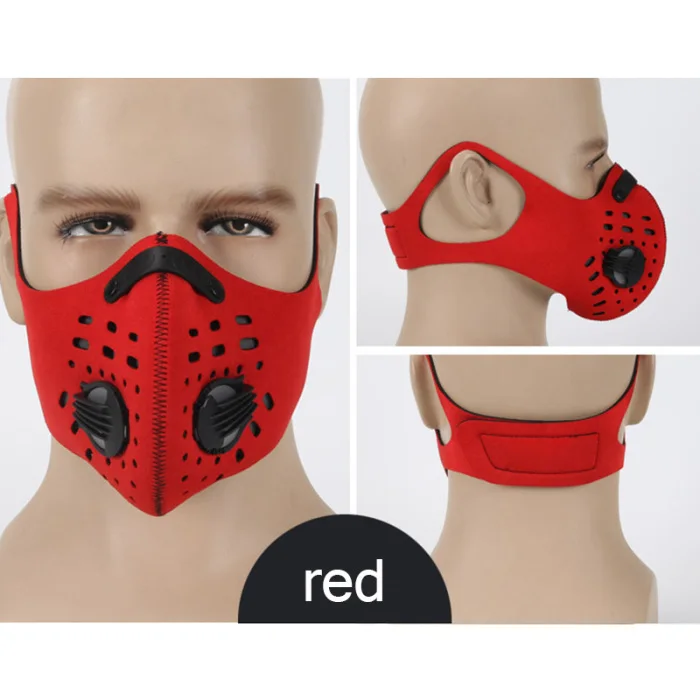 Activated Carbon Dustproof Mask Windproof Foggy Haze Motorcycle Bicycle Ski Outdoor Half Face Masks Hi 888