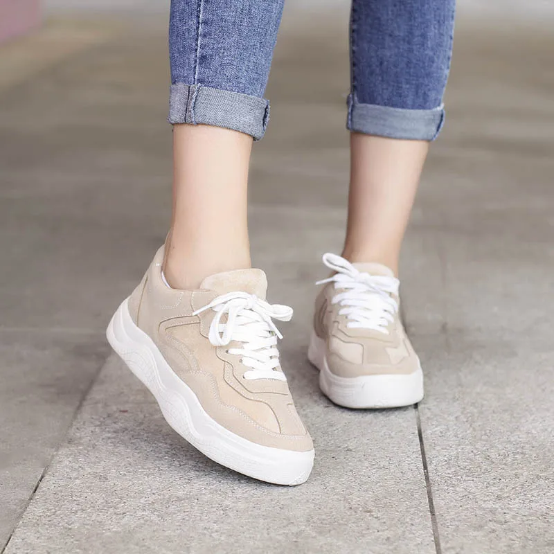 

2018 Winter New Style Korean-style Versatile Ulzzang Harajuku Thick Bottomed Dad Shoes INS Super Fire Sports White Shoes Women's