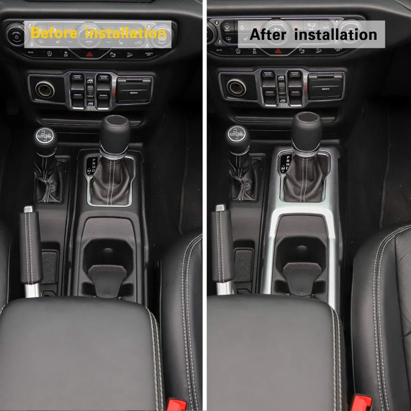 Панель переключения передач рамка внутренняя отделка для- Jeep Wrangler JL автомобильные аксессуары