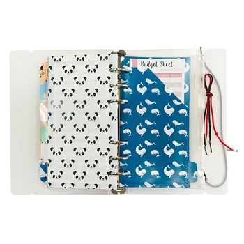 

1 set Budget Planner Organizer Binder Storage Envelope 12 pcs Consumption Forms 24 White Labels 12 Envelopes for Bill Plan