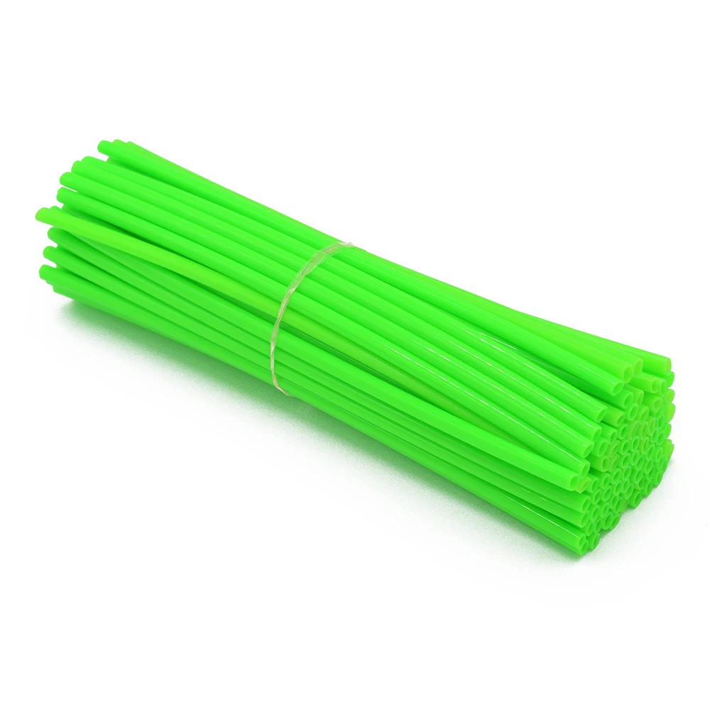 72pcs Green 72 шт. Универсальный мото байк эндуро Внедорожные колеса обода спиц скины Чехлы для Ducati скремблер Multistrada 1100 1200 MTS1000 - Цвет: 72pcs Green