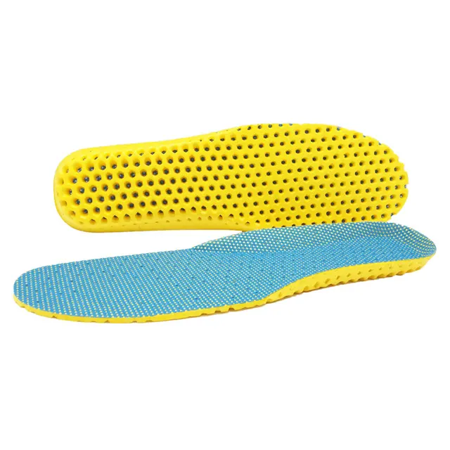 Mesh Breathable Stretch Deodorant Running Cushion Insoles For Feet  Man Women Insoles For Shoes Sole Orthopedic Pad Memory Foam Sky blue