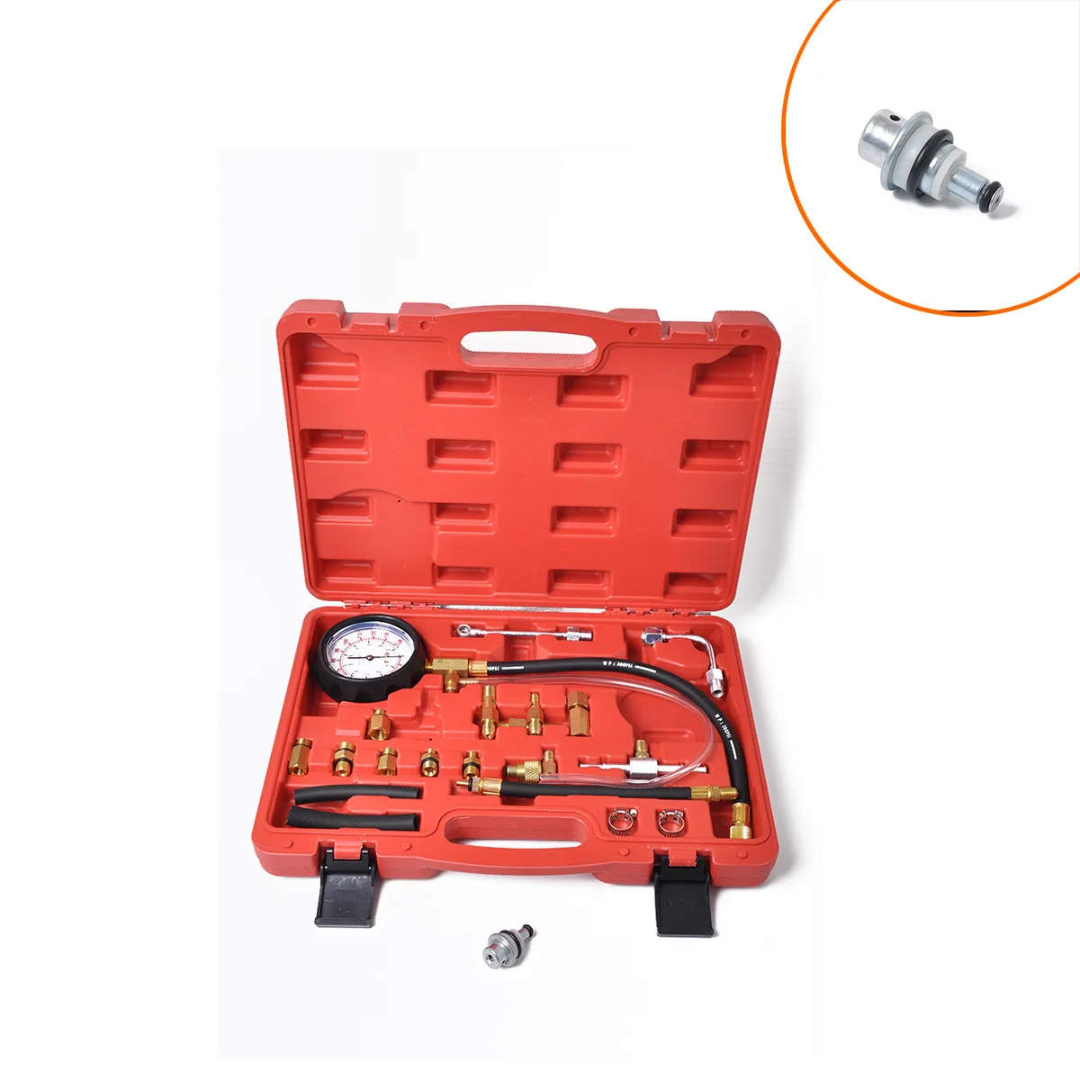 

TU-114 Fuel Injection Pressure Testing Meter, Testing Tool + Audi Volkswagen Fuel Pressure Regulator