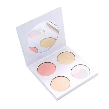 

Round Marble Eye Shadow Four-color High-gloss Eye Shadow Tray Easy Color Palette HJL2019