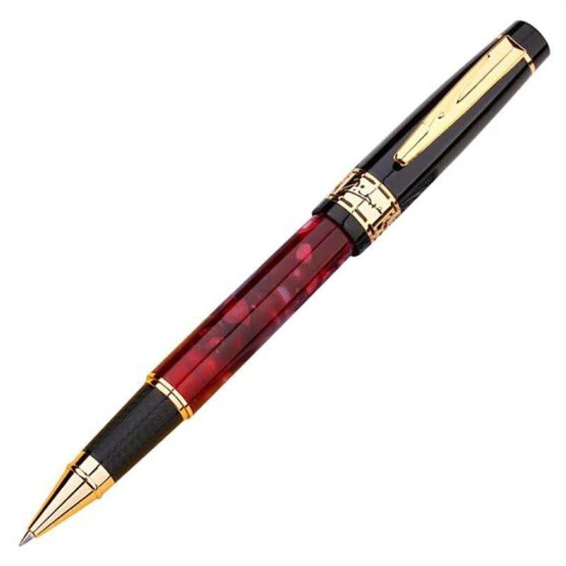 Ferramenta de Escrita Picasso Pimio Mármore Preto Celulóide Barril Rolo Bola Caneta Recarregável Profissional Escritório Papelaria Novo 915 3 Picasso 915 pimio mármore preto celulóide barril